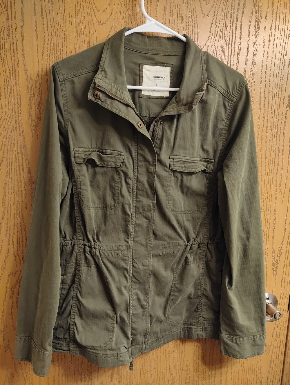 Sonoma Army Green Lightweight Utility Jacket